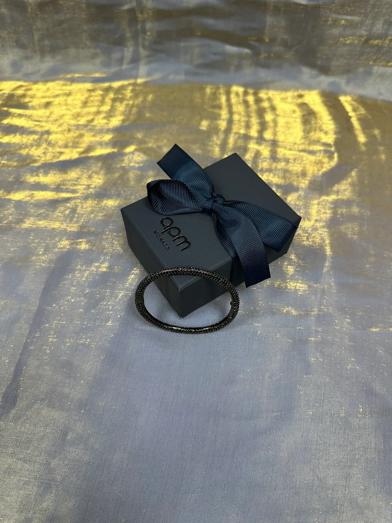 Navy Black Velvet-Lined Segmented Tray Jewelry 7