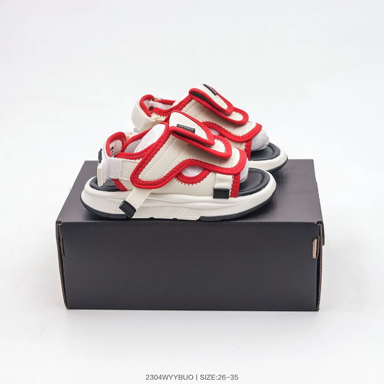 Off-White Beige Green Black Strap Casual Sandals 3