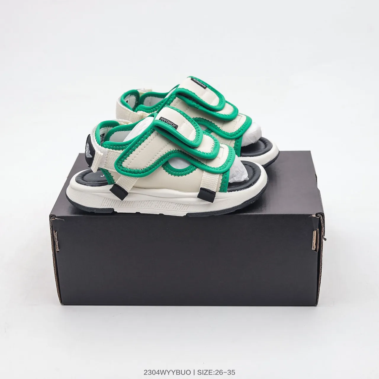Off-White Beige Green Black Strap Casual Sandals 20