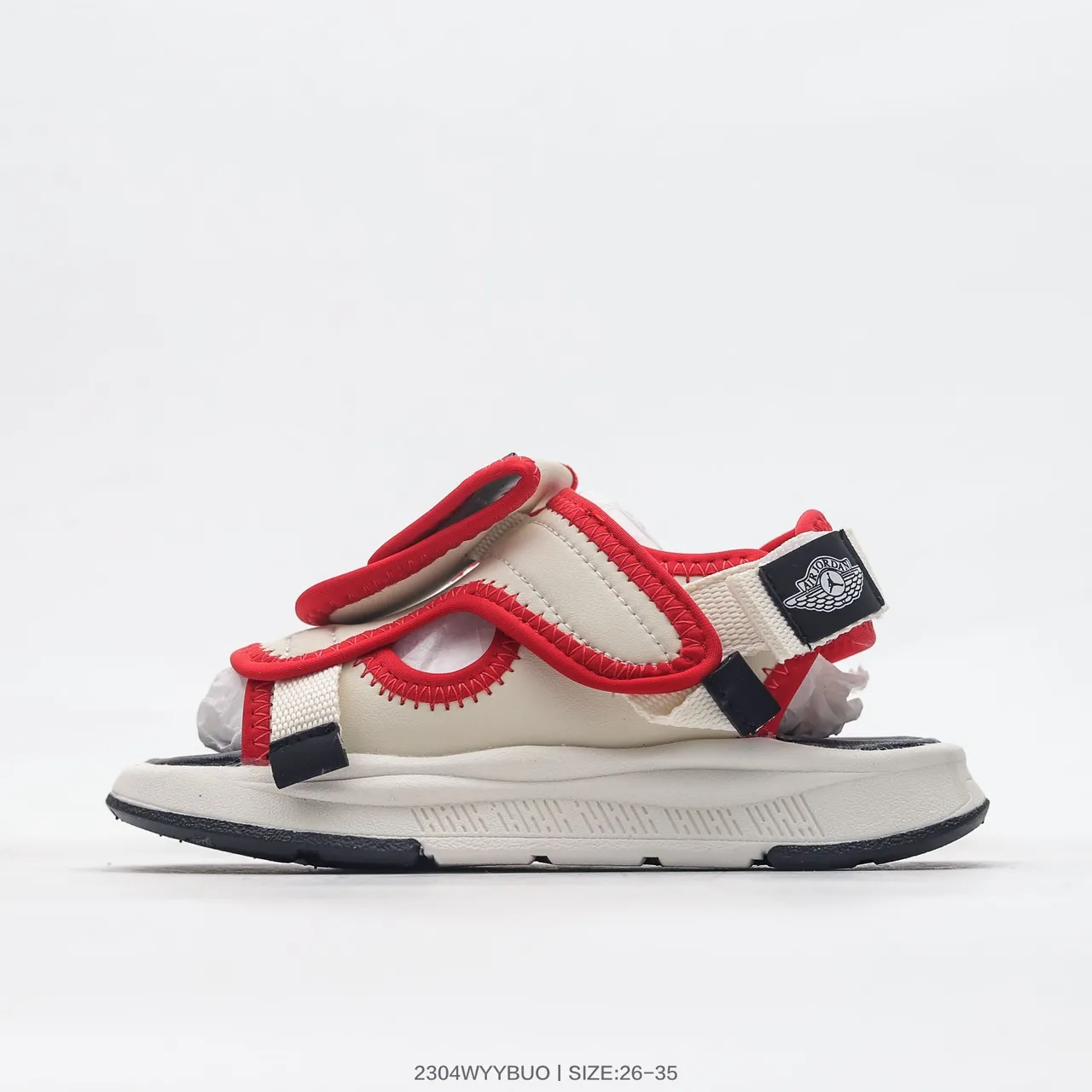 Off-White Beige Green Black Strap Casual Sandals 6