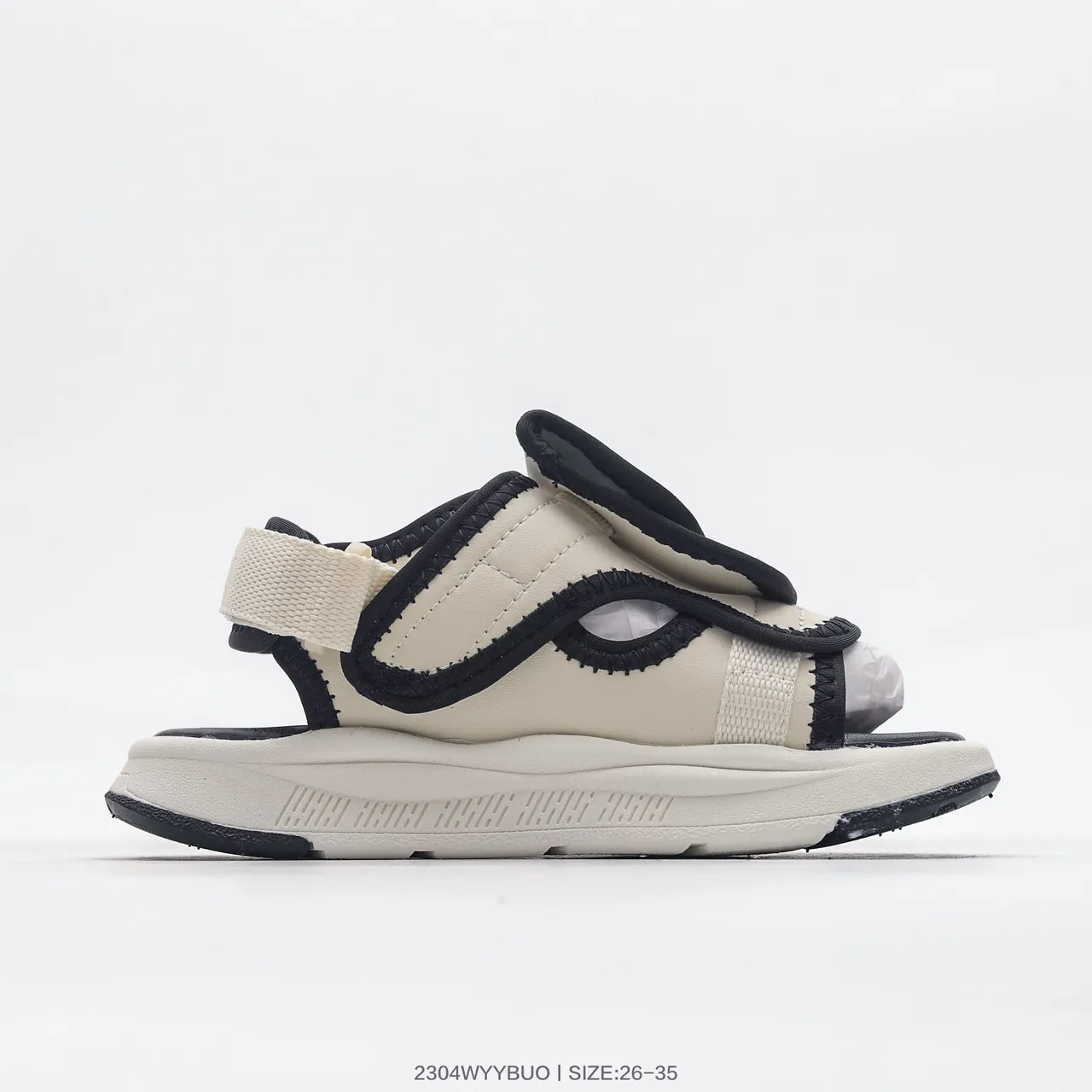 Off-White Beige Green Black Strap Casual Sandals 11