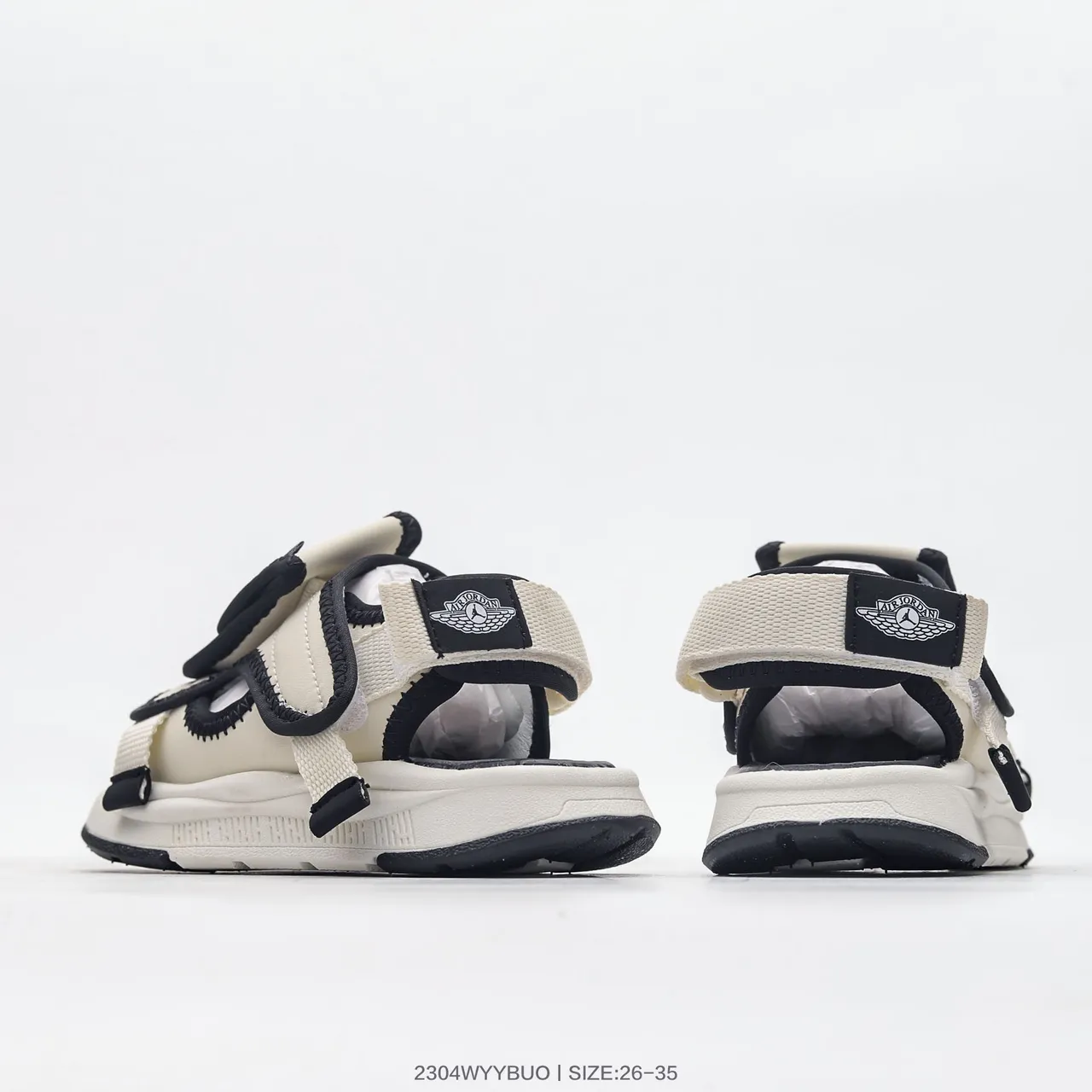 Off-White Beige Green Black Strap Casual Sandals 12