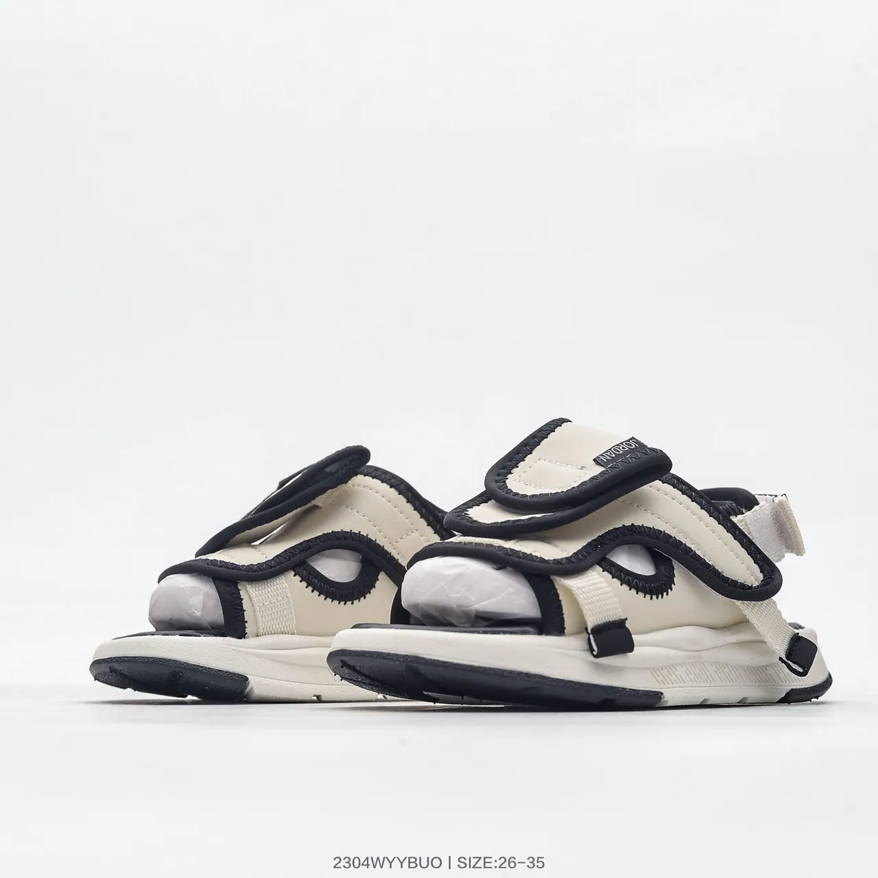 Off-White Beige Green Black Strap Casual Sandals 14