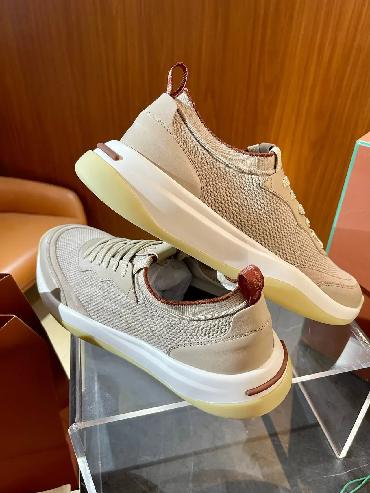 Off-White Mesh and Leather Panel Sneaker 6