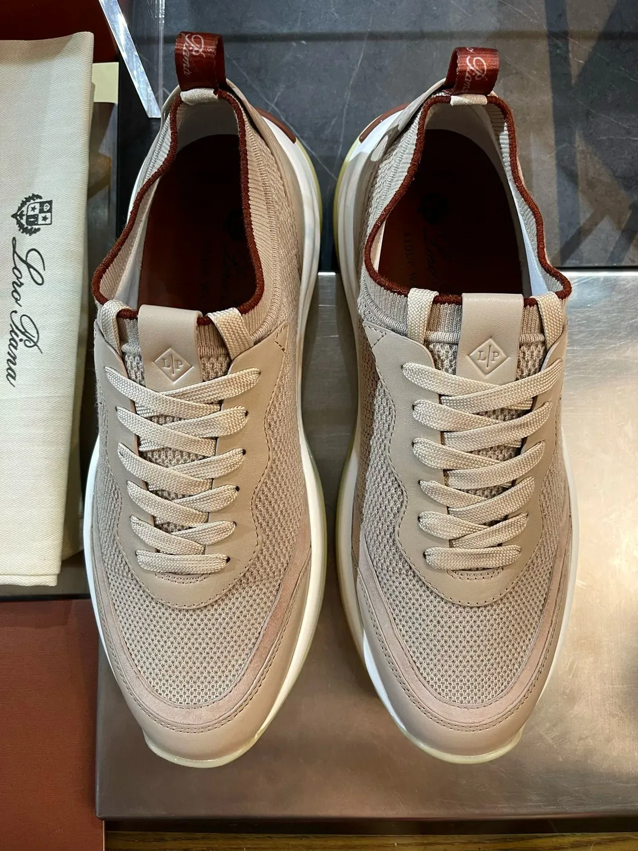 Off-White Mesh and Leather Panel Sneaker 7