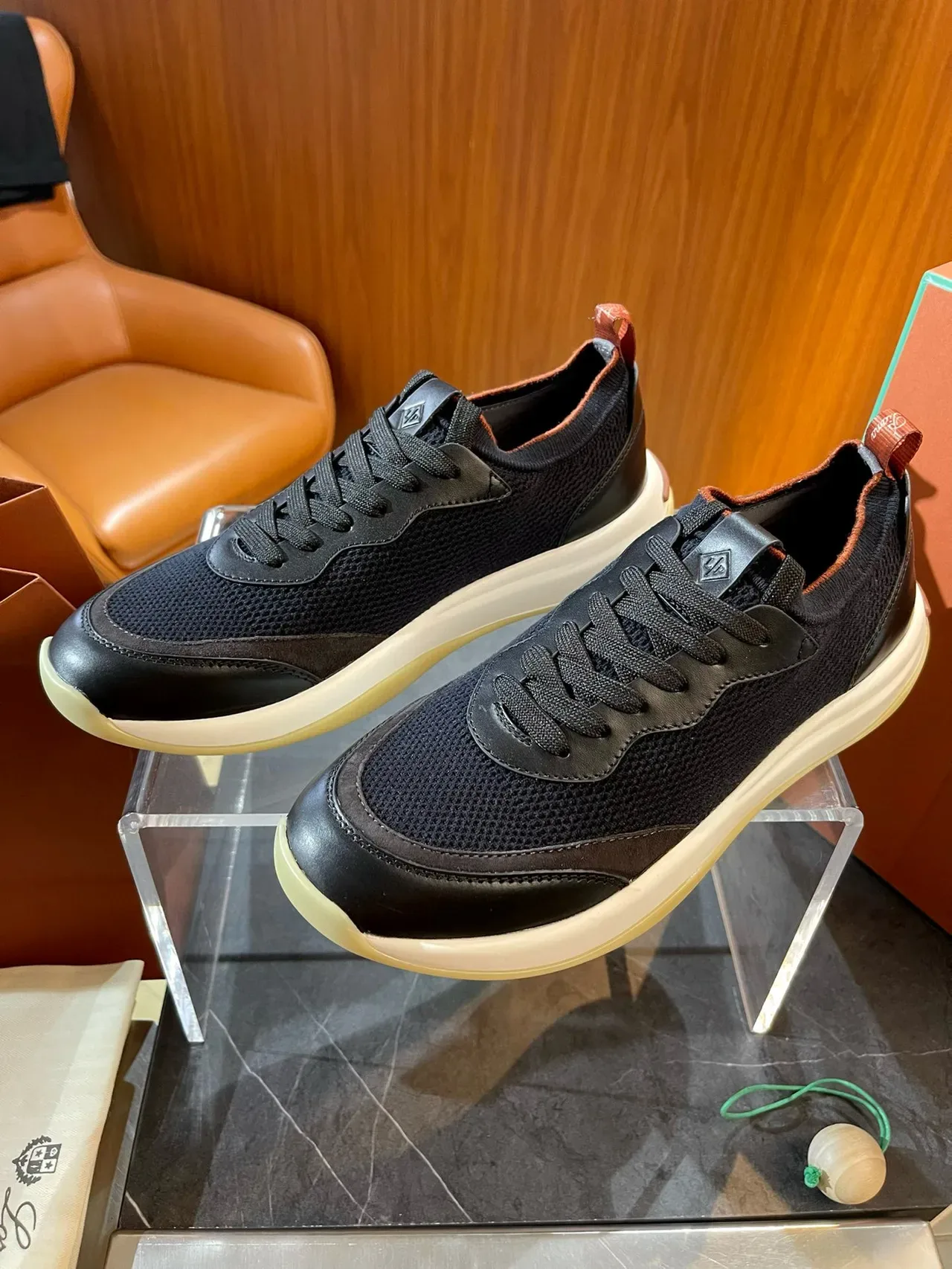 Off-White Mesh and Leather Panel Sneaker 16
