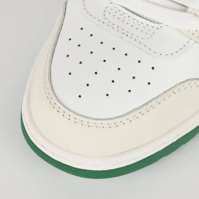 Off-White-Style Arrow Logo Cream and Green Lifestyle Sneaker 5