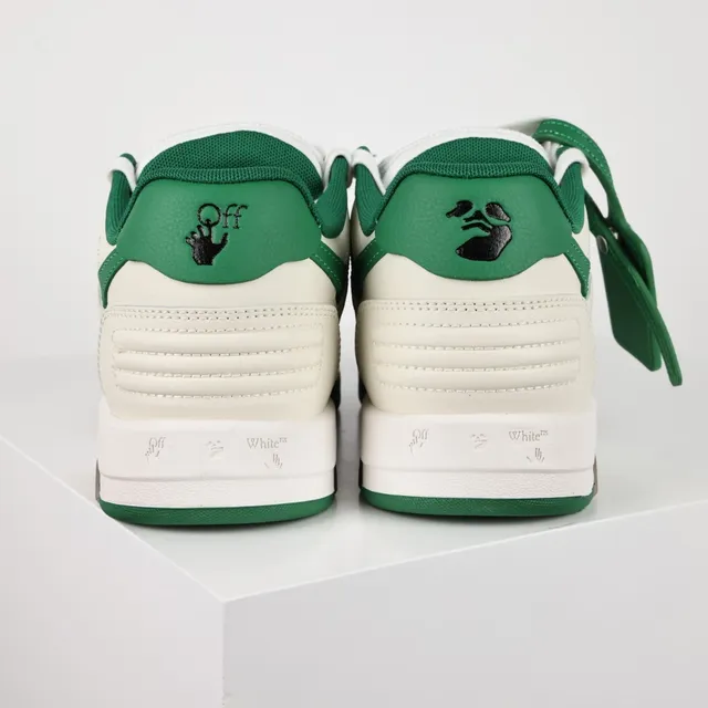 Off-White-Style Arrow Logo Cream and Green Lifestyle Sneaker 8