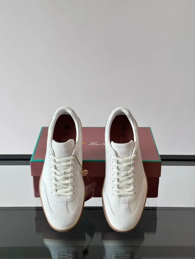 Off-White Textile Low-Top Gum Sole Lifestyle Sneakers 4