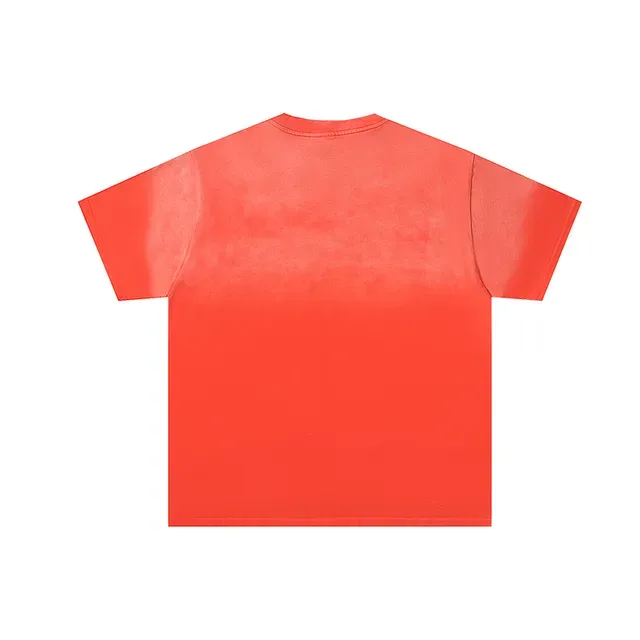 Orange Graphic-Print Oversized T-Shirt 3