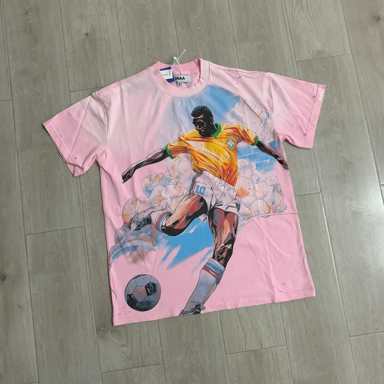 PUAA Graphic Print Pink Oversized T-Shirt 2
