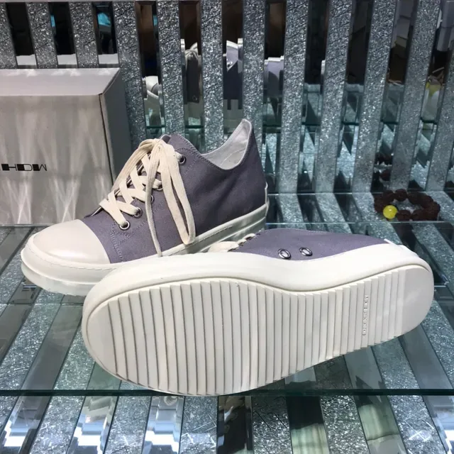 Purple Beige Canvas Upper Rubber Toe Cap Sneakers 3