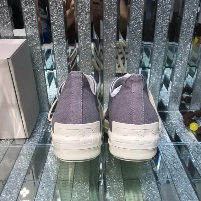 Purple Beige Canvas Upper Rubber Toe Cap Sneakers 4