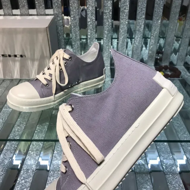 Purple Beige Canvas Upper Rubber Toe Cap Sneakers 6