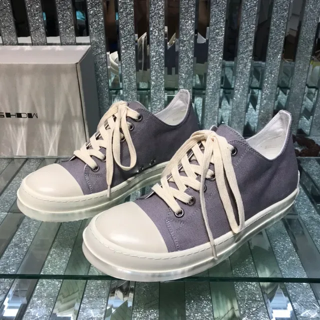 Purple Beige Canvas Upper Rubber Toe Cap Sneakers 8