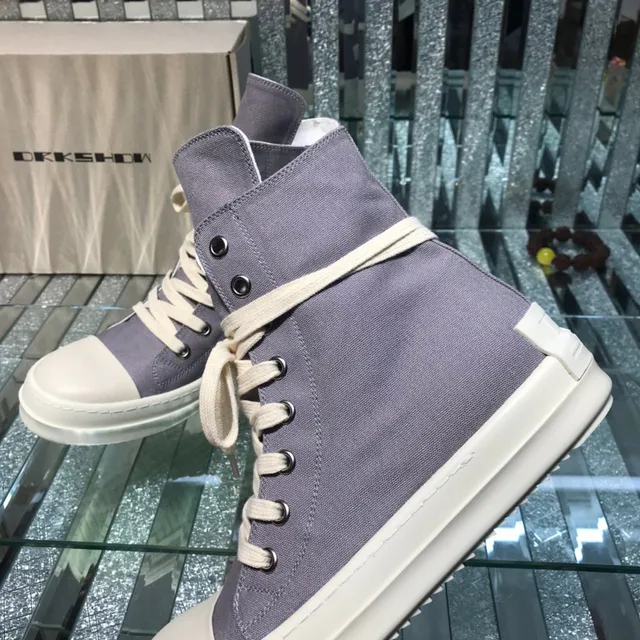 Purple-Gray Canvas High-Top Platform Sneaker 6