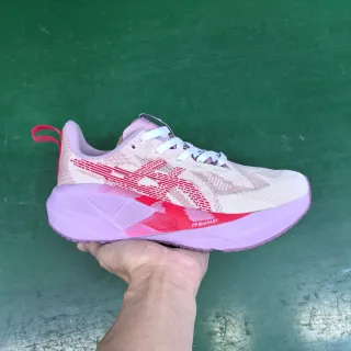 Purple Red Knit Upper Sculpted Lavender Midsole Running Shoes