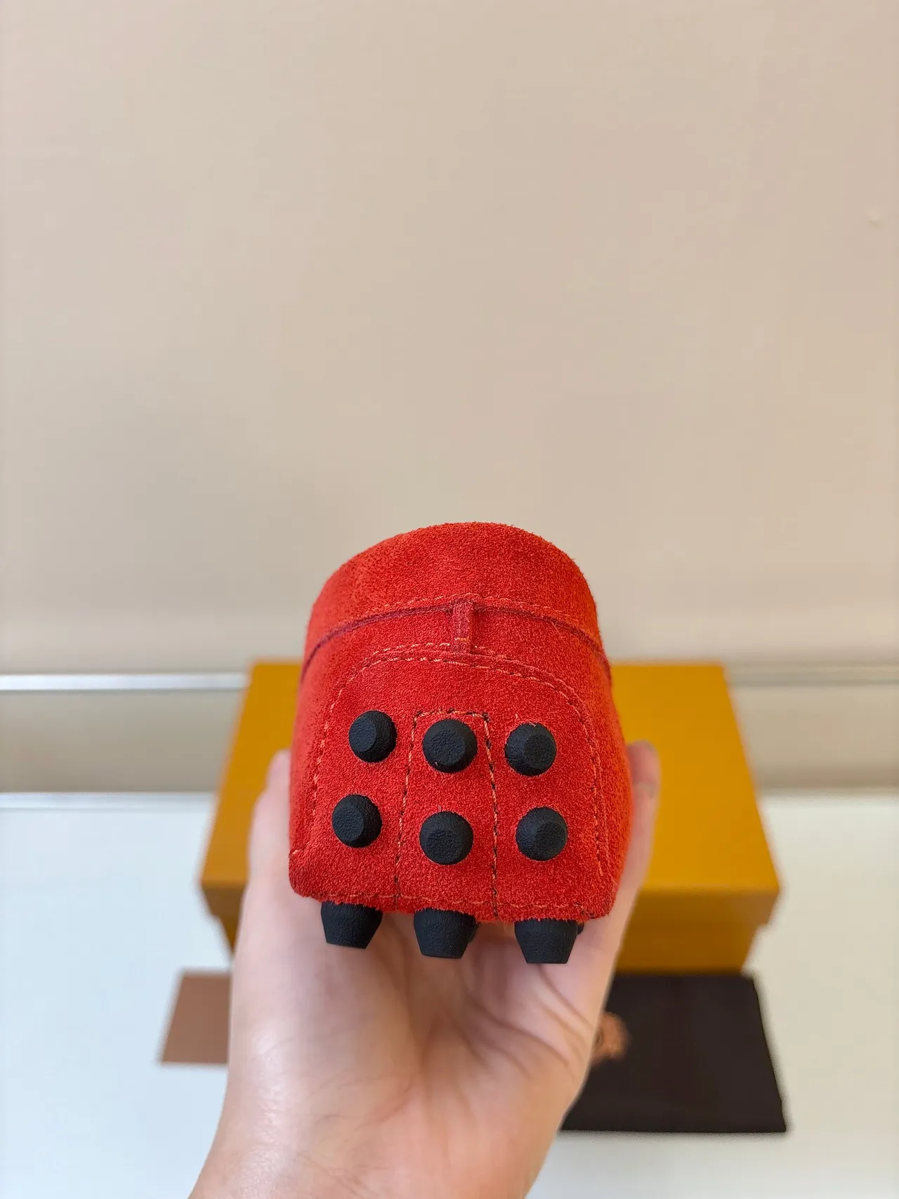 Red Suede Horsebit Hardware Loafers 5