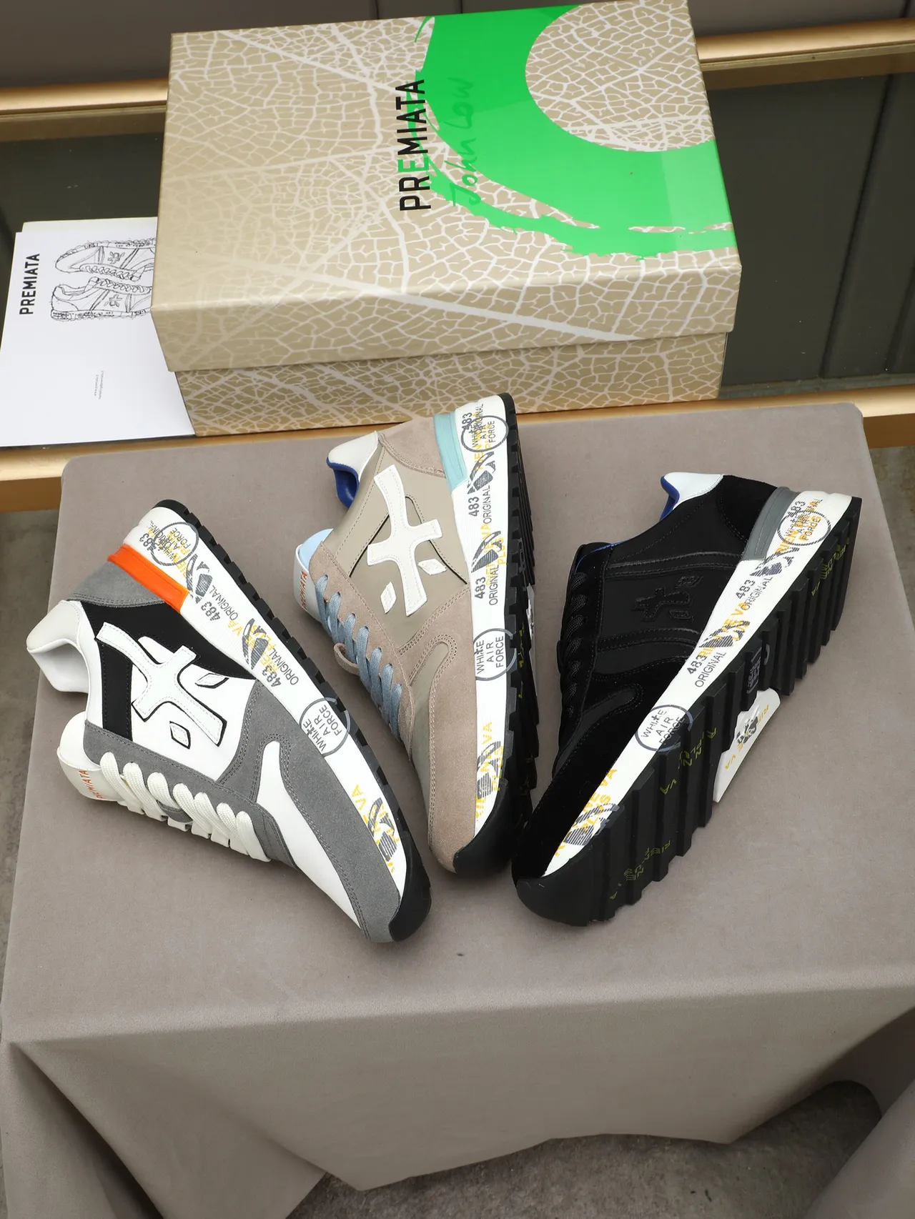 Riccardo Tisci Black White Suede And Nylon Upper Heel Tab Lifestyle Sneakers 2