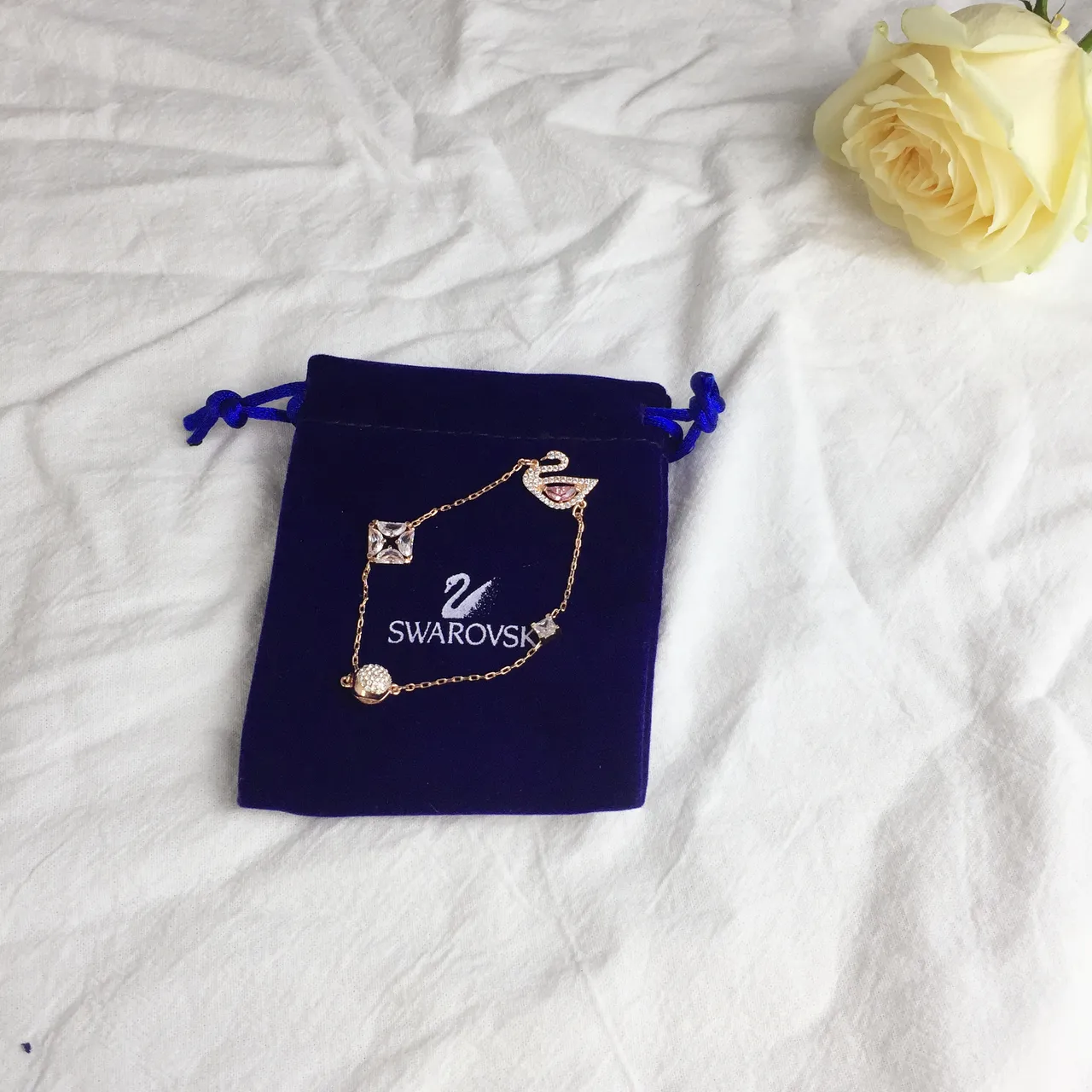 Rose Gold Swan Crystal Necklace 5