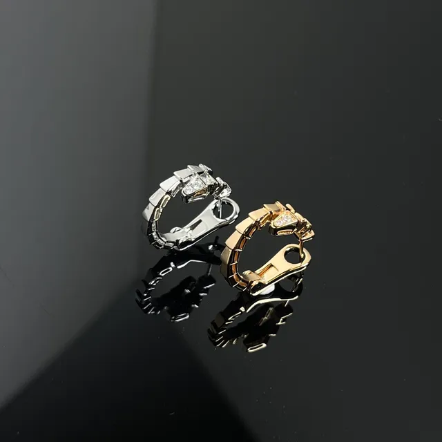 Silver and Gold Tone Pavé-Set Segmented Hoop Earrings 2