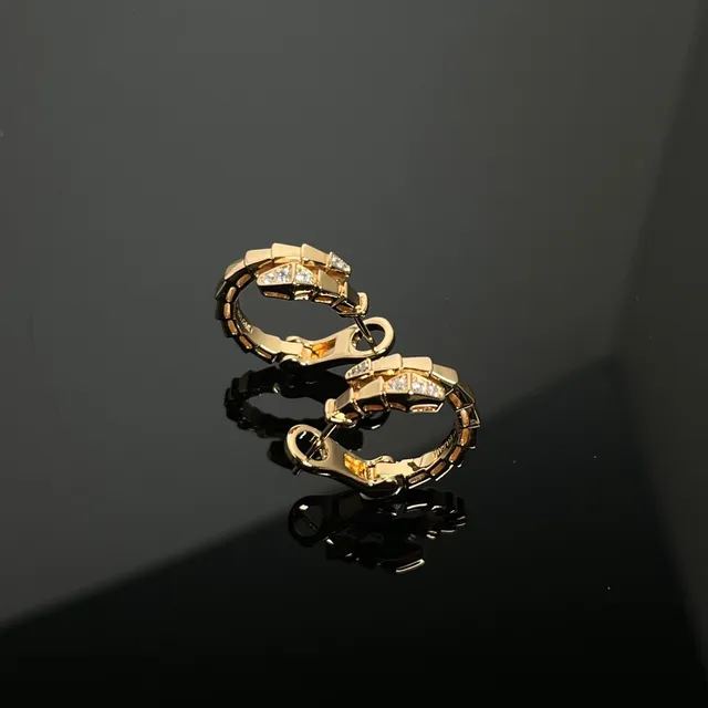 Silver and Gold Tone Pavé-Set Segmented Hoop Earrings 3
