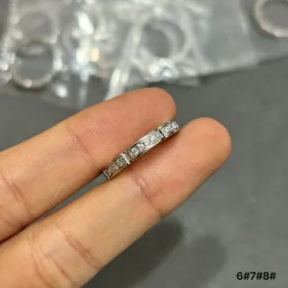 Silver-Tone Channel-Set Multi-Row Eternity Ring