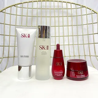 SK-II R.N.A.Power Red White Minimalist Luxury Chrome-Accented Perfume