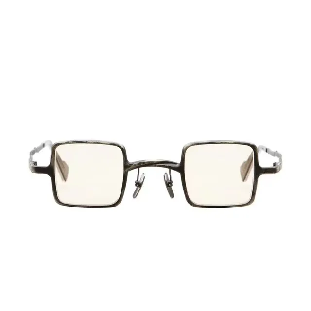 Square-Frame Thin Metal Rim Sunglasses 3