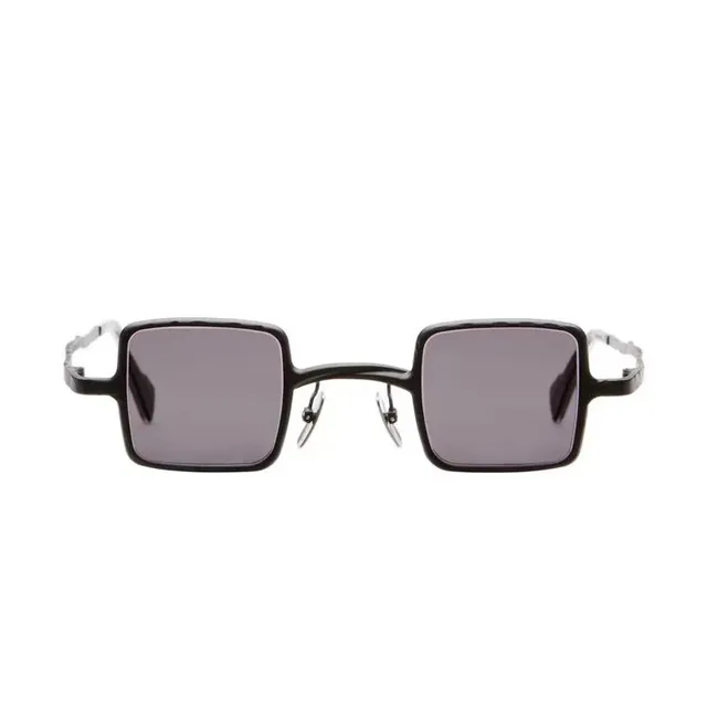 Square-Frame Thin Metal Rim Sunglasses 4