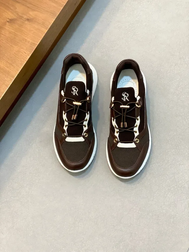 Stefano Ricci Brown and White Lifestyle Sneakers 2