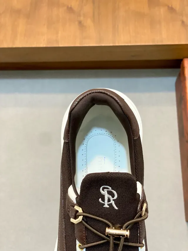 Stefano Ricci Brown and White Lifestyle Sneakers 7