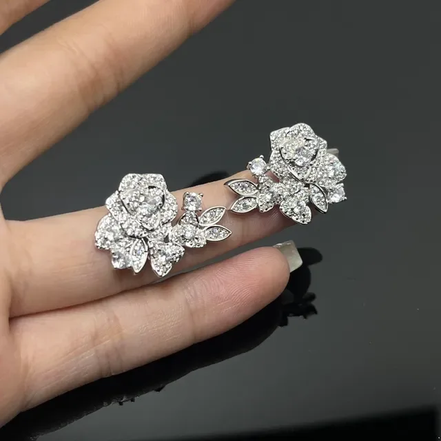 T-Motif Pavé Stone Two-Tone Ring Set Rings 4