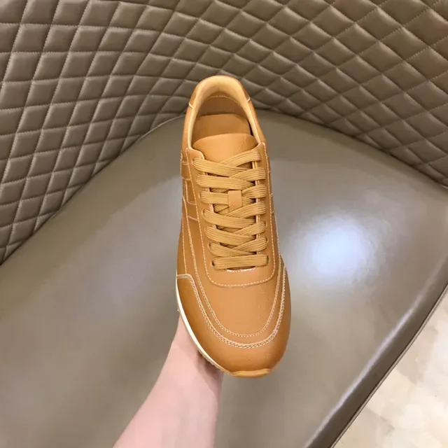 Tan Panelled Low-Top Lace-Up Lifestyle Sneaker 4