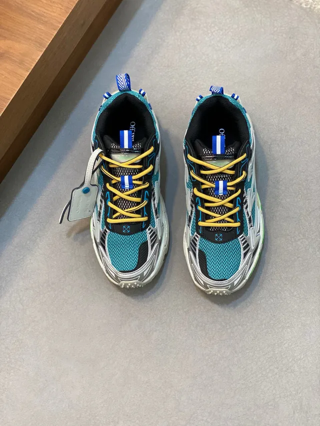 Turquoise Black White Yellow Blue Green Chunky Sneaker 2