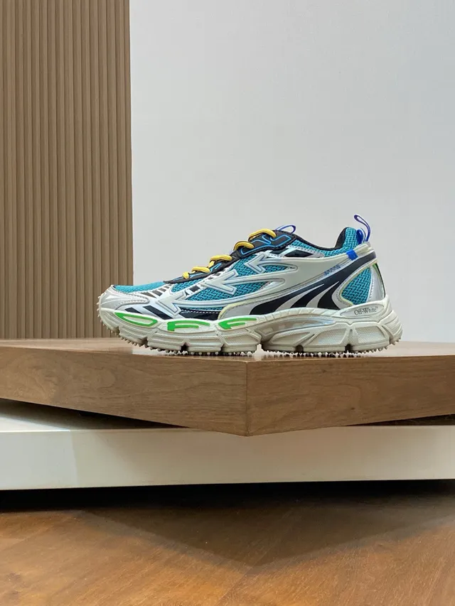 Turquoise Black White Yellow Blue Green Chunky Sneaker 3