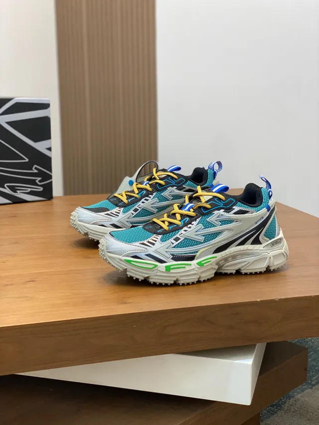 Turquoise Black White Yellow Blue Green Chunky Sneaker 4