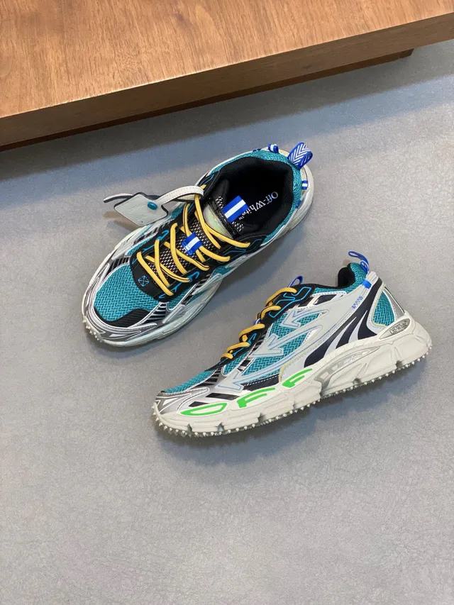 Turquoise Black White Yellow Blue Green Chunky Sneaker 6