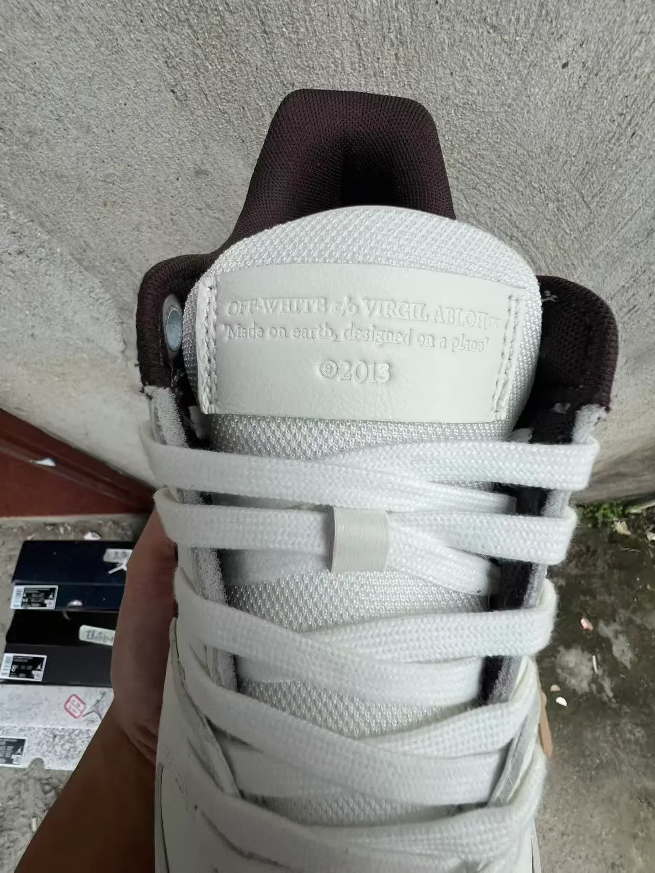White and Black Arrow Panel Lifestyle Sneaker 4