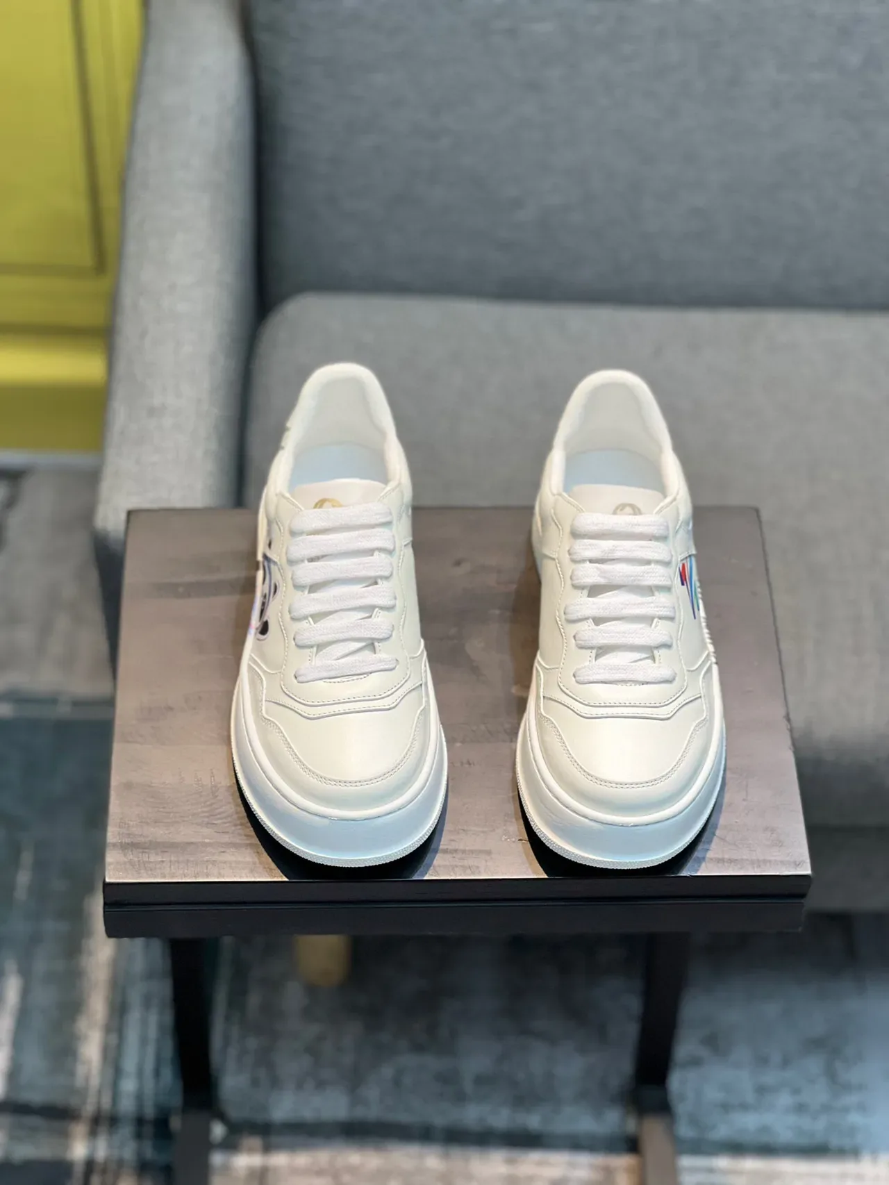 White Beijing 2022 Olympic Logo Platform Lifestyle Sneaker 5