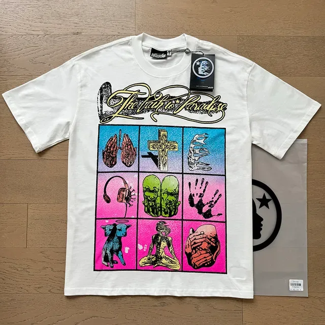 White Graphic-Print Double-Sided Oversized T-Shirt 9