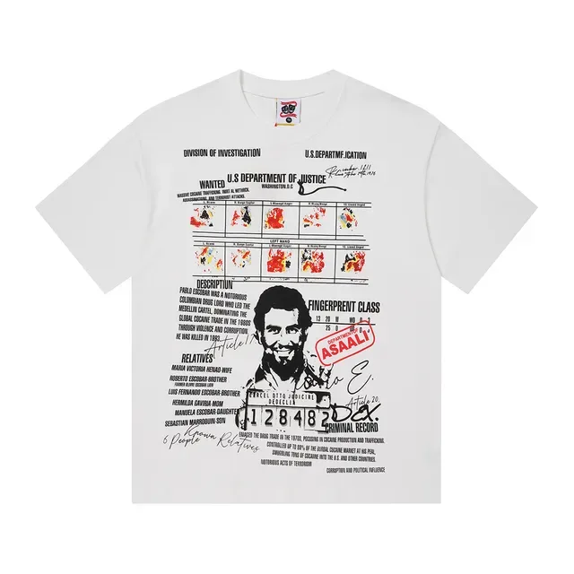 White Graphic-Print Oversized T-Shirt 3