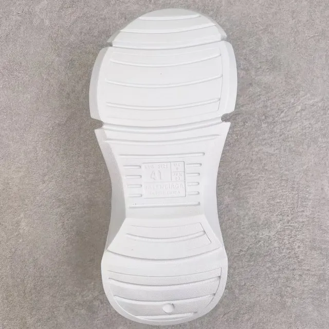 White Molded Monolithic Slide Sandal 2