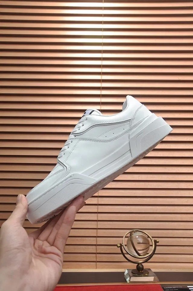 White Paneled Platform Lifestyle Sneaker 6