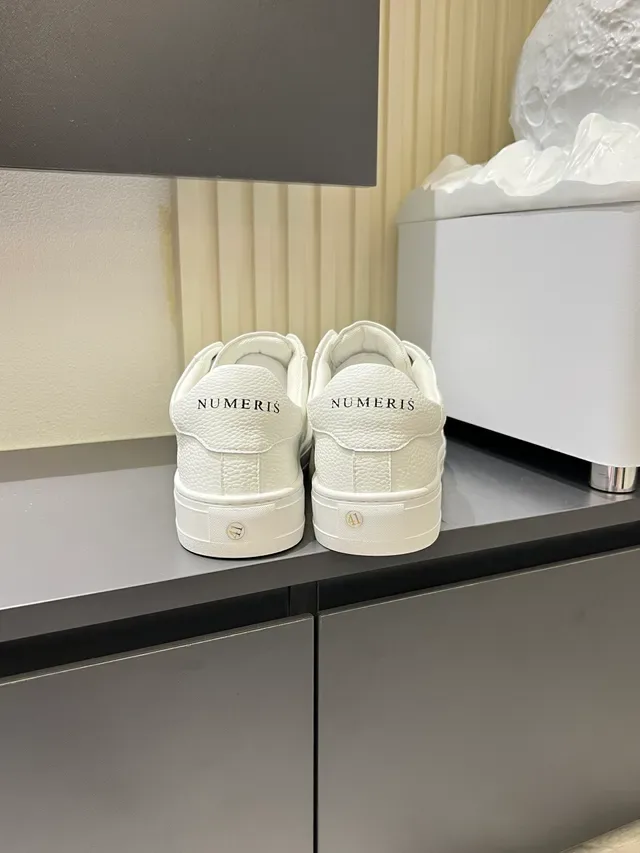 White Textured Upper Low-Top Lifestyle Sneakers 2