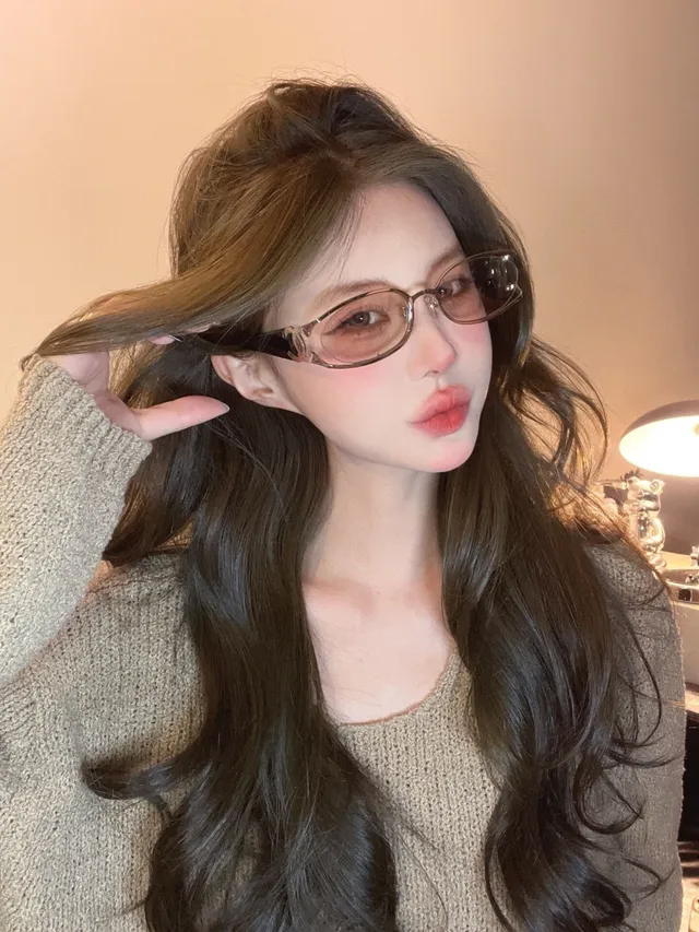 Gentle Monster Beige Silver Thin Metal Frame Oval Silhouette Optical Glasses 2