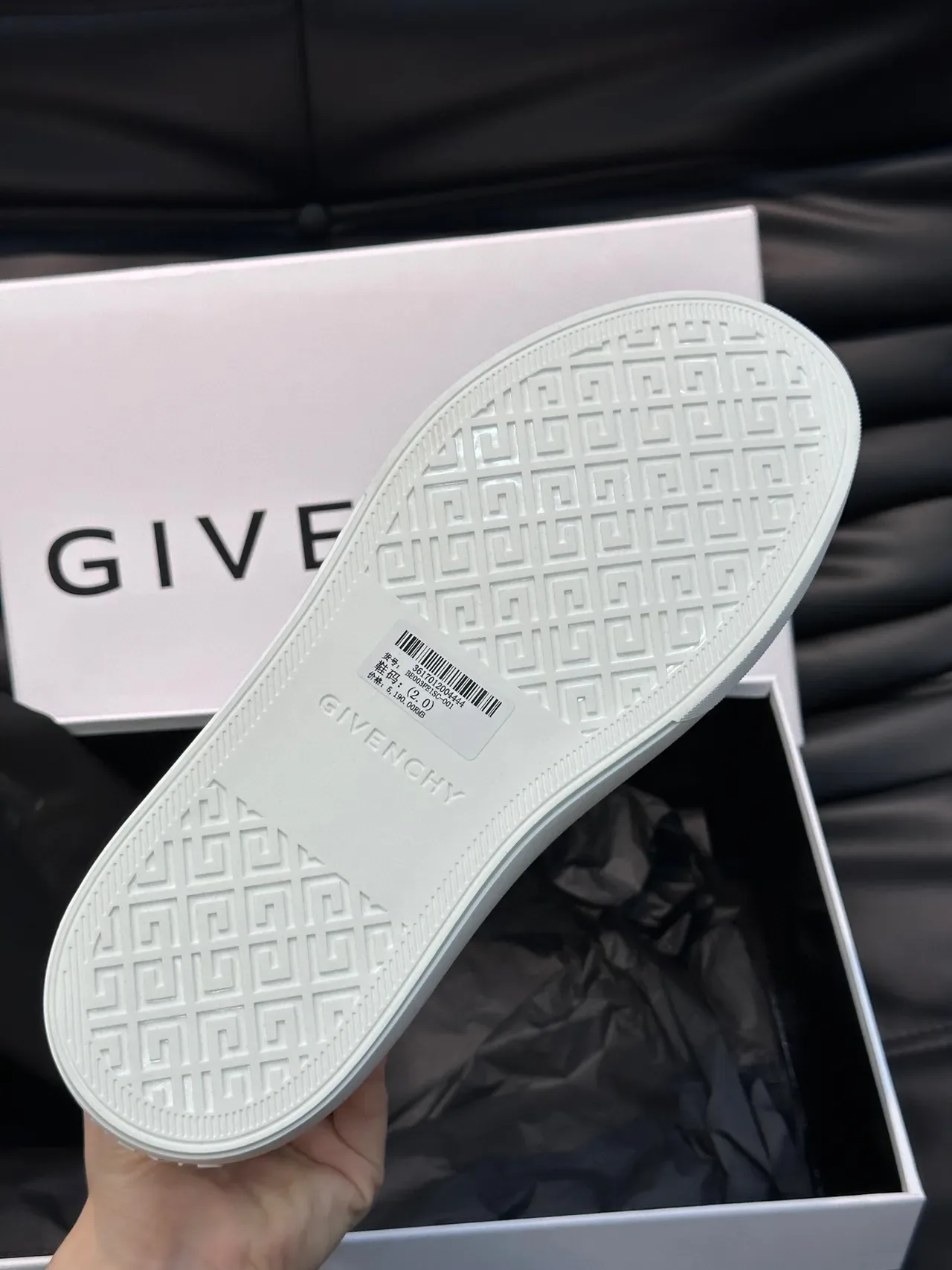 Givenchy Beige White Mesh Upper Rubber Sole Lifestyle Sneakers 9