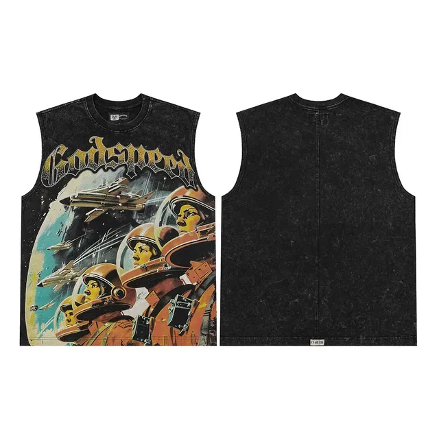 Godspeed Top Gilet Lavagem Ácida Gráfico 2