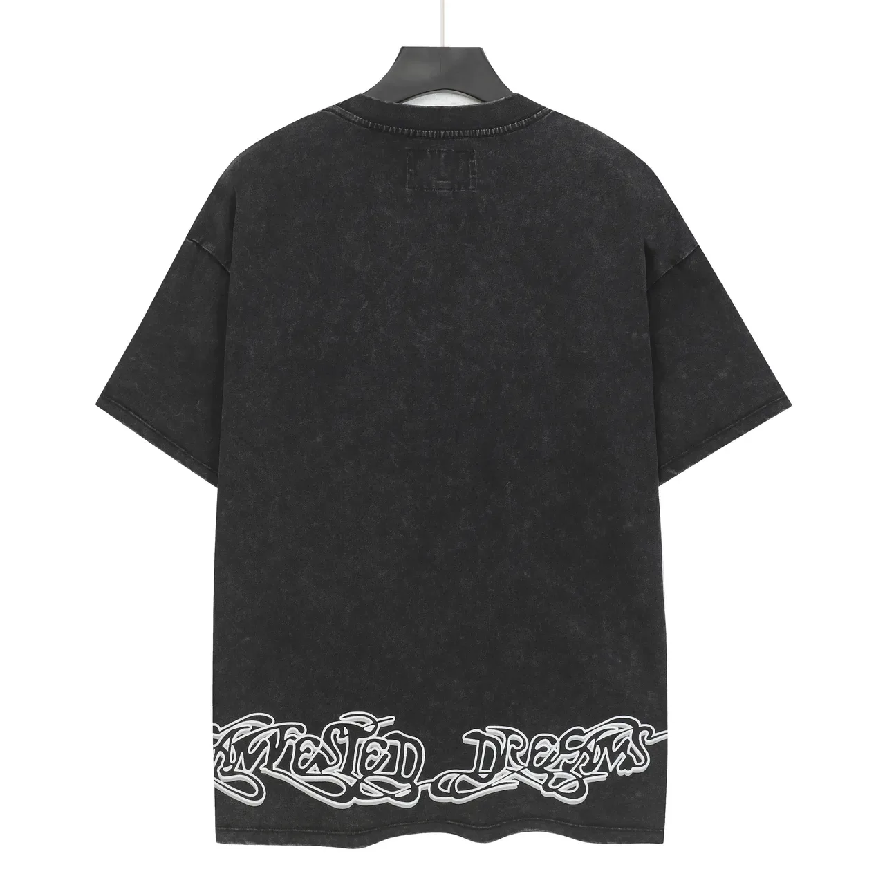Godspeed Distressed Black Graphic-Print Oversized T-Shirt 5