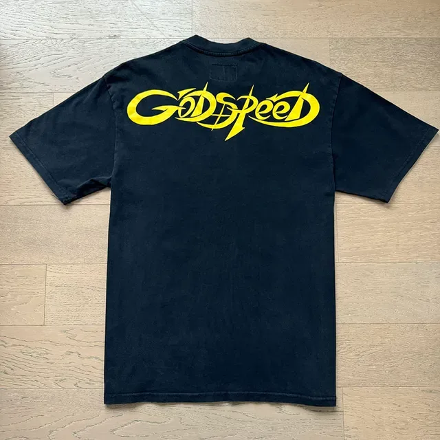 Godspeed Flame Skull Graphic Black T-Shirt 4